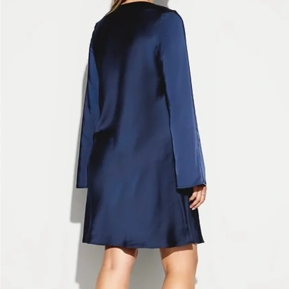 The Occasion by Old Navy - Chic Long Sleeve Navy Dress - Picture 2 of 9